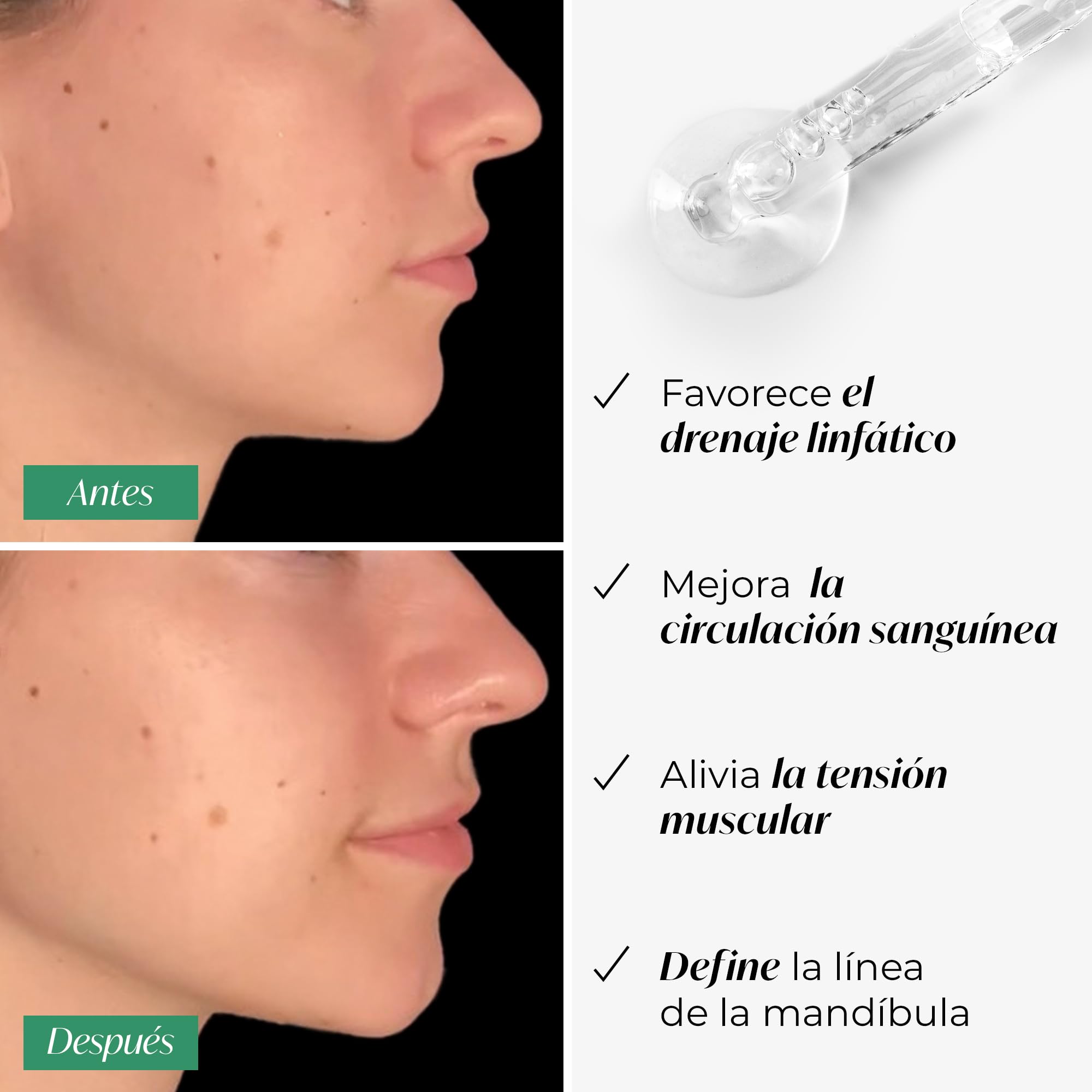 Plantifique Gua Sha Facial de Jade Auténtico - Masajeador Facial para Tonificar y Reafirmar la Piel - Guasha Jade Piedra Natural