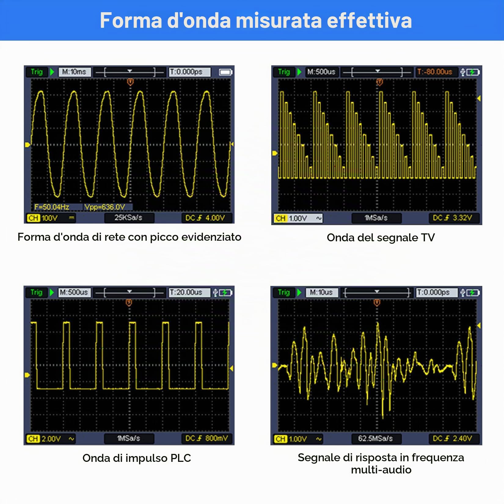 OWON HDS271 Oscilloscopio portatile a canale singolo,3 in 1 larghezza di banda 70MHz,multimetri a 1 canale,24000 conteggi con USB tipo C (oscilloscopio+multimetro+generatore da 100kHz)