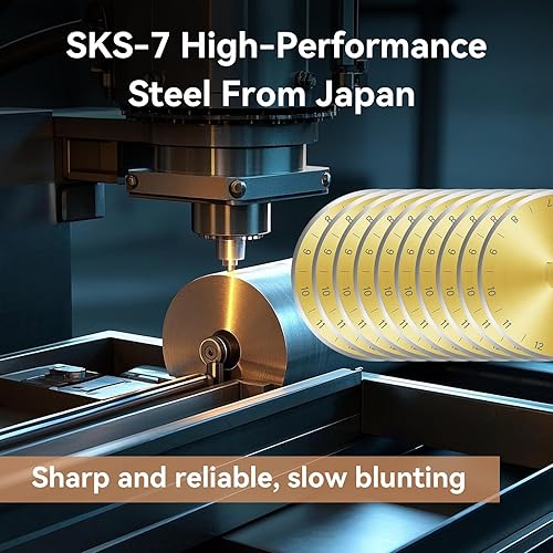 Miniatura 7 de SSPONT, 10 cuchillas de corte rotativas con revestimiento de titanio, 1.772 pulgadas (1.772 in), cuchillas de cortador de ruedas de SSPONT,