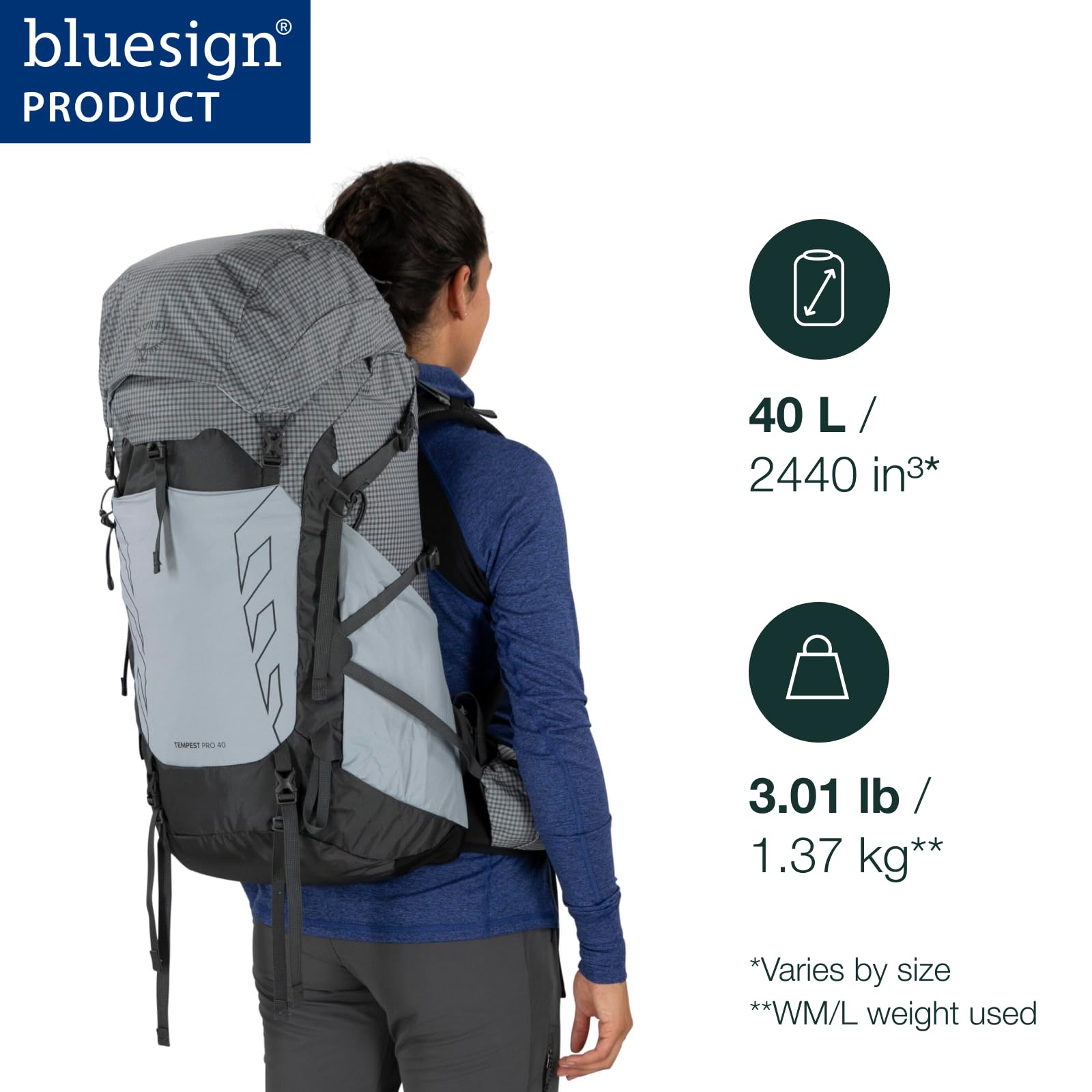 Osprey Tempest Pro 40L Women's Hiking Backpack with Hipbelt, Mars Orange, WM/L