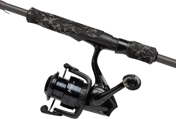 Abu Garcia MAX X BLACK OPS Spinning Rod and Reel Combo Setup - Lure Fishing Spin outfit