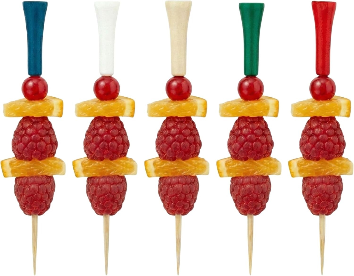 Restaurantware 4 Inch Golf Tee Cocktail Picks 1000 Sturdy Food Picks - Durable Bamboo Wood Skewers For Sports Themed Parties And Events Birthday Restaurant Or Office Party Supplies