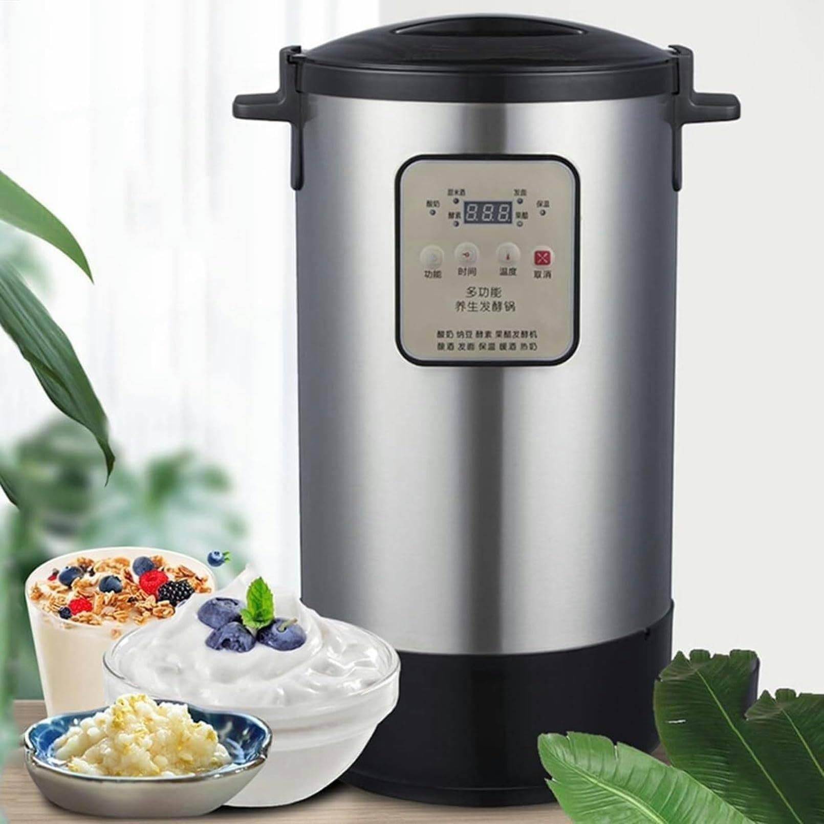 Electric Yogurt Fermenter 12L - Automatic Commercial Fermentation Machine with Time and Temperature Control for Yogurt, Natto, Pickles, and Sweet Rice Wine