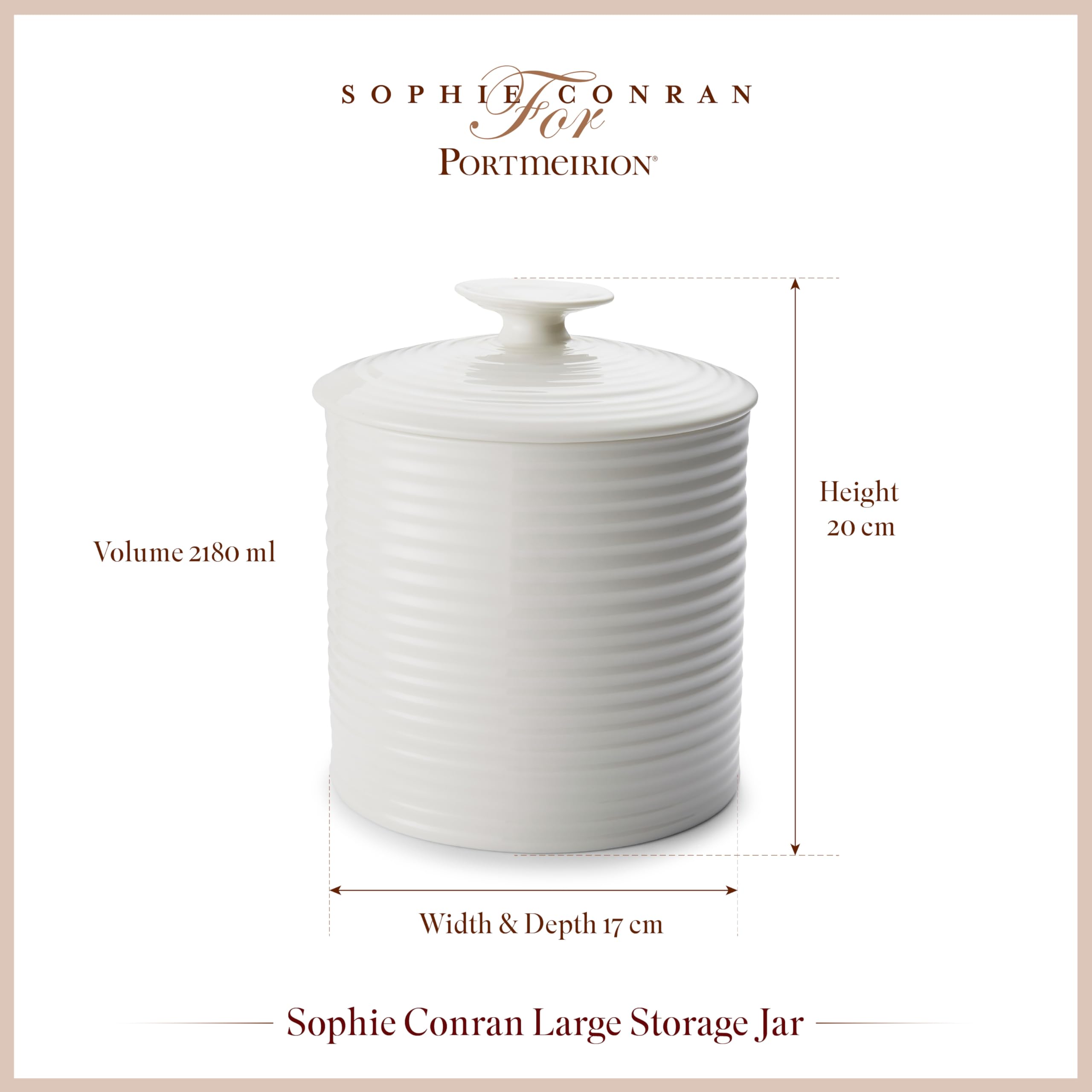 Portmeirion Home & Gifts Sophie Conran Cannister (bianco, uno)