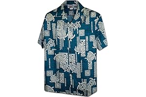 Legends XL Male Polynesian Honu Hawaiian Shirt