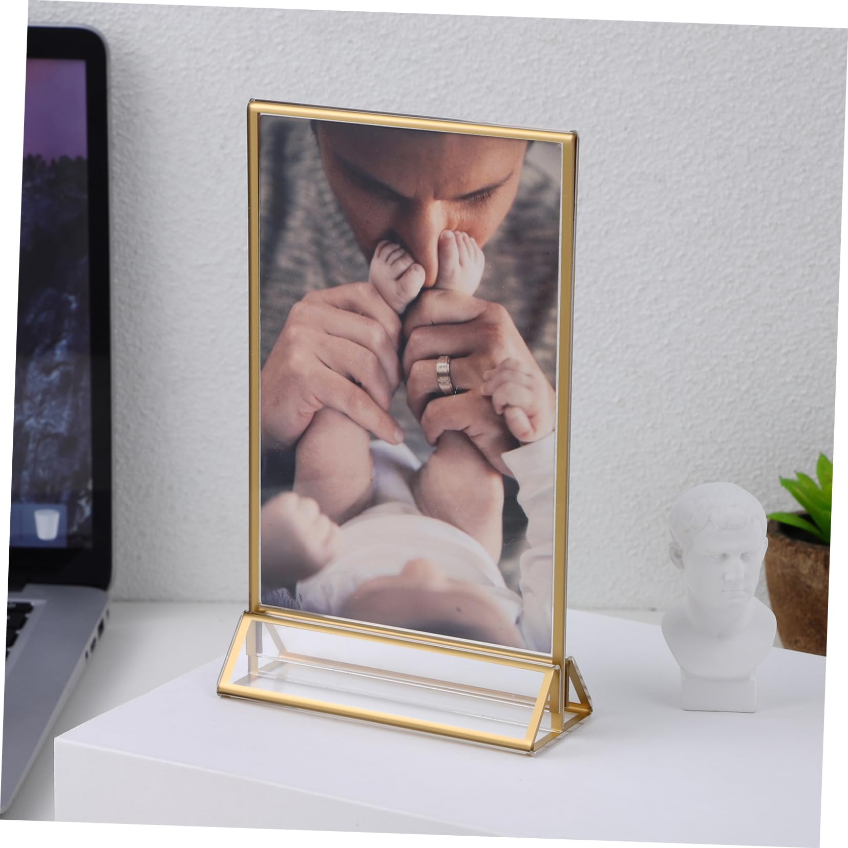 6 Stück Tischaufsteller Doppelseitige Menühalter für Hochzeiten Werbeanzeigen Preisschilder Modern und Klar für Events und