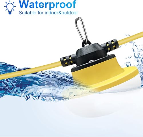 Miniatura 5 de Nueva cadena de luces LED de construcción de 200 pies, grado industrial, mejor para sitios de construcción, renovación, pasarelas, patio, cueva de