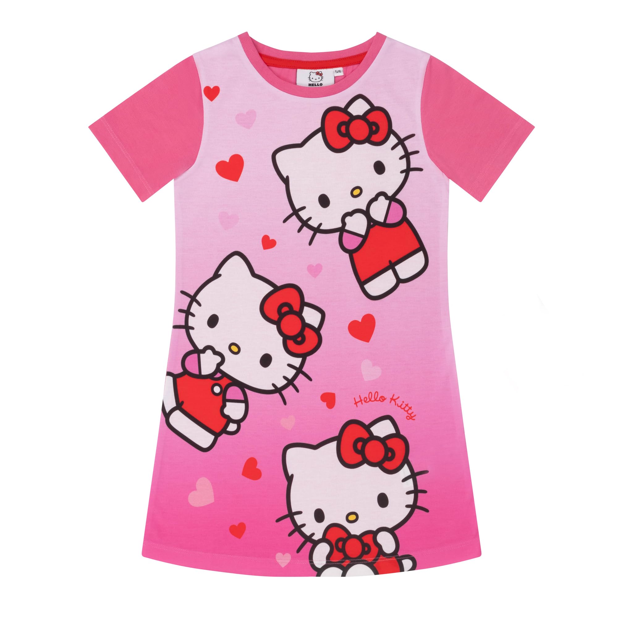Bromilow & Wood Hello Kitty Girls Nightdress Nightie Pink - 13-14 Years 164cm