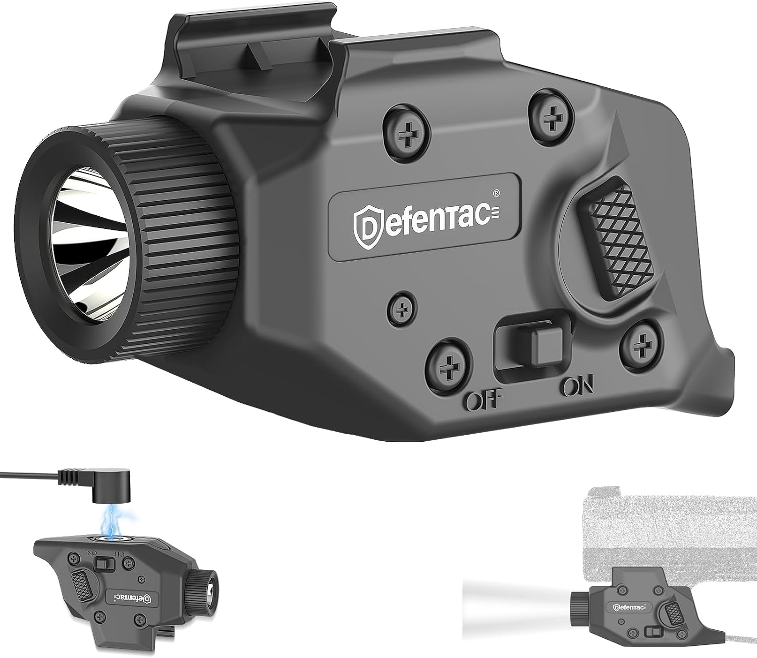 DEFENTAC 500 Lumens Pistol Light is Exclusive Compatible with Taurus G2/G2C/G2S/G3/G3C/PT111/PT140 Only, Momentary and Strobe