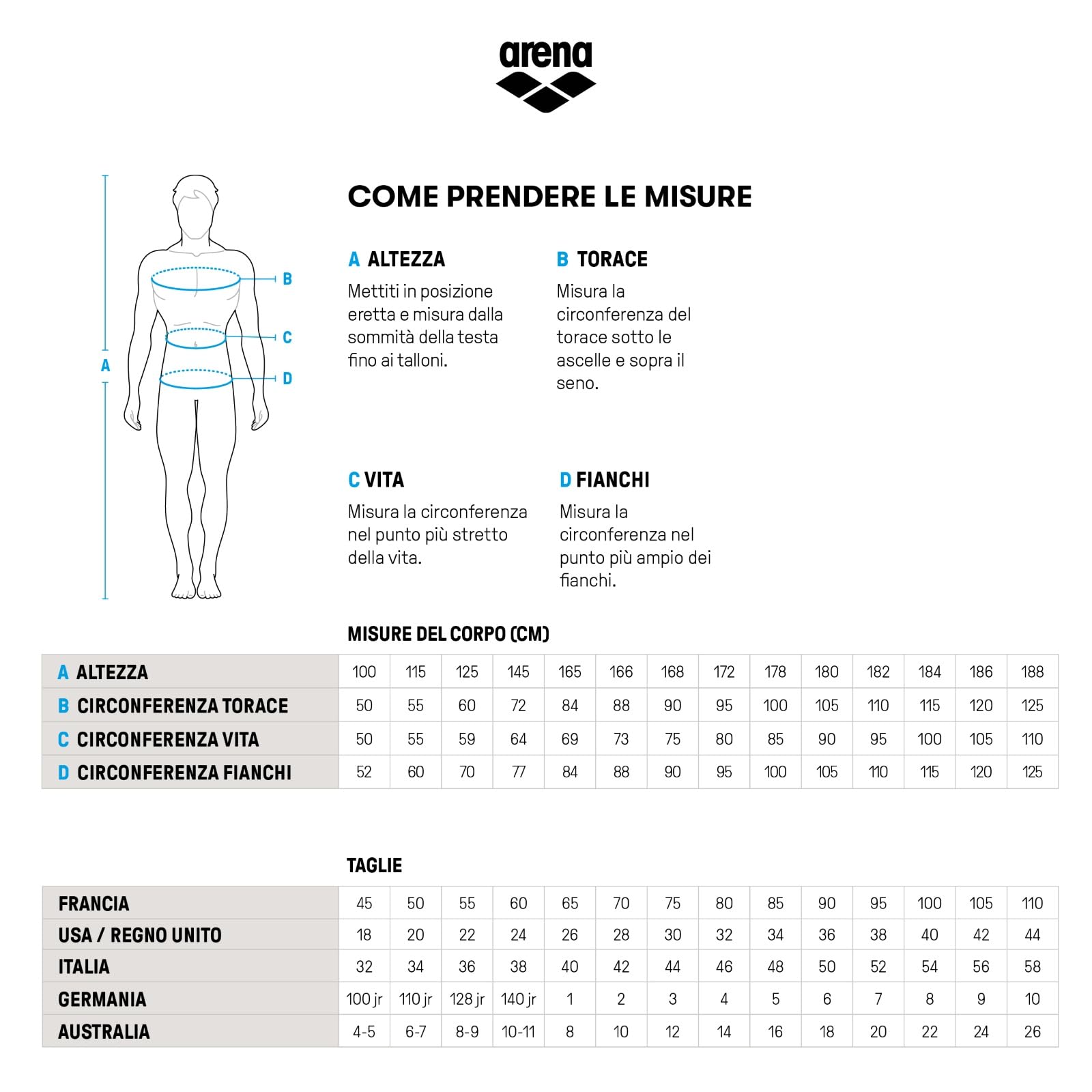 arena Solid Team Costume Uomo Piscina, Costume da Bagno ad Asciugatura Rapida, Costume Jammer Uomo, Tessuto MaxLife Eco con Massima Resistenza al Cloro e Protezione UV UPF 50+