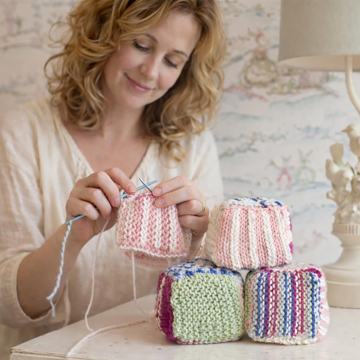 LEISURE ARTS Knit in A Day for Baby Book, Quick Knit Baby Patterns, for Sweaters, Blankets, Hats and Toys, Using Worsted and Bulky Yarn
