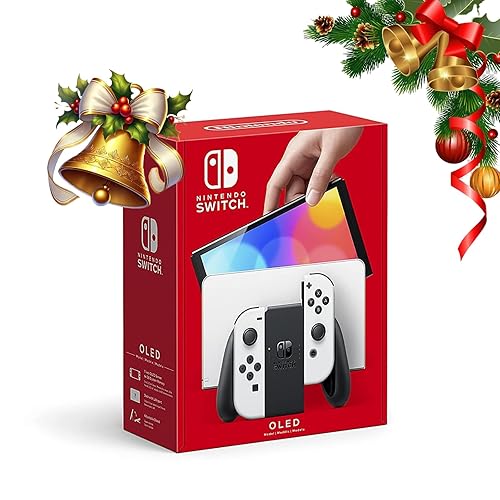 Nintendo Switch – OLED Model w/White Joy-Con(HK version- w/Adapter Plug)