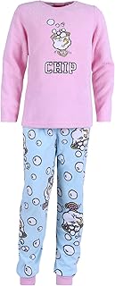 Chip Disney Pijama Infantil para Niño Color Rosa y Azul Manga Larga Cálido