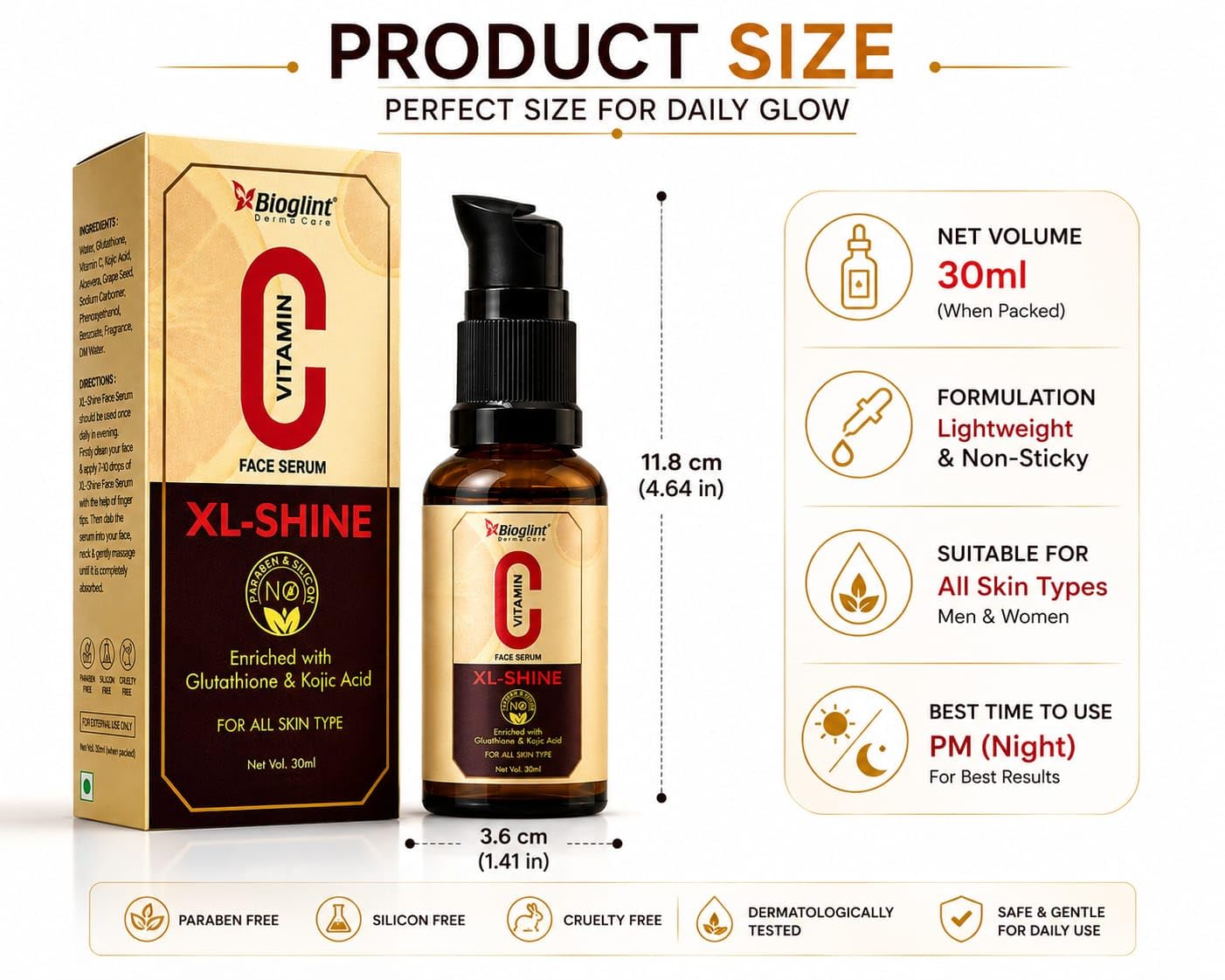 best time to use glutathione serum Face Skin Brightening & Glow Booster Glutathione: a powerful antioxidant for
