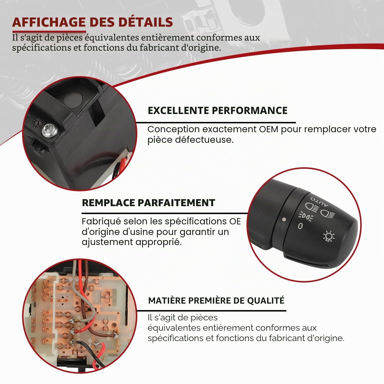 Commodo pour Clio 4 Twingo Trafic 3 Captur 1, 8201167992 Interrupteur Colonne Direction Phare Pour Clio IV Captur I Twingo III Trafic III Commutateur 255675887R 255405718R Commande Clignotant Phares