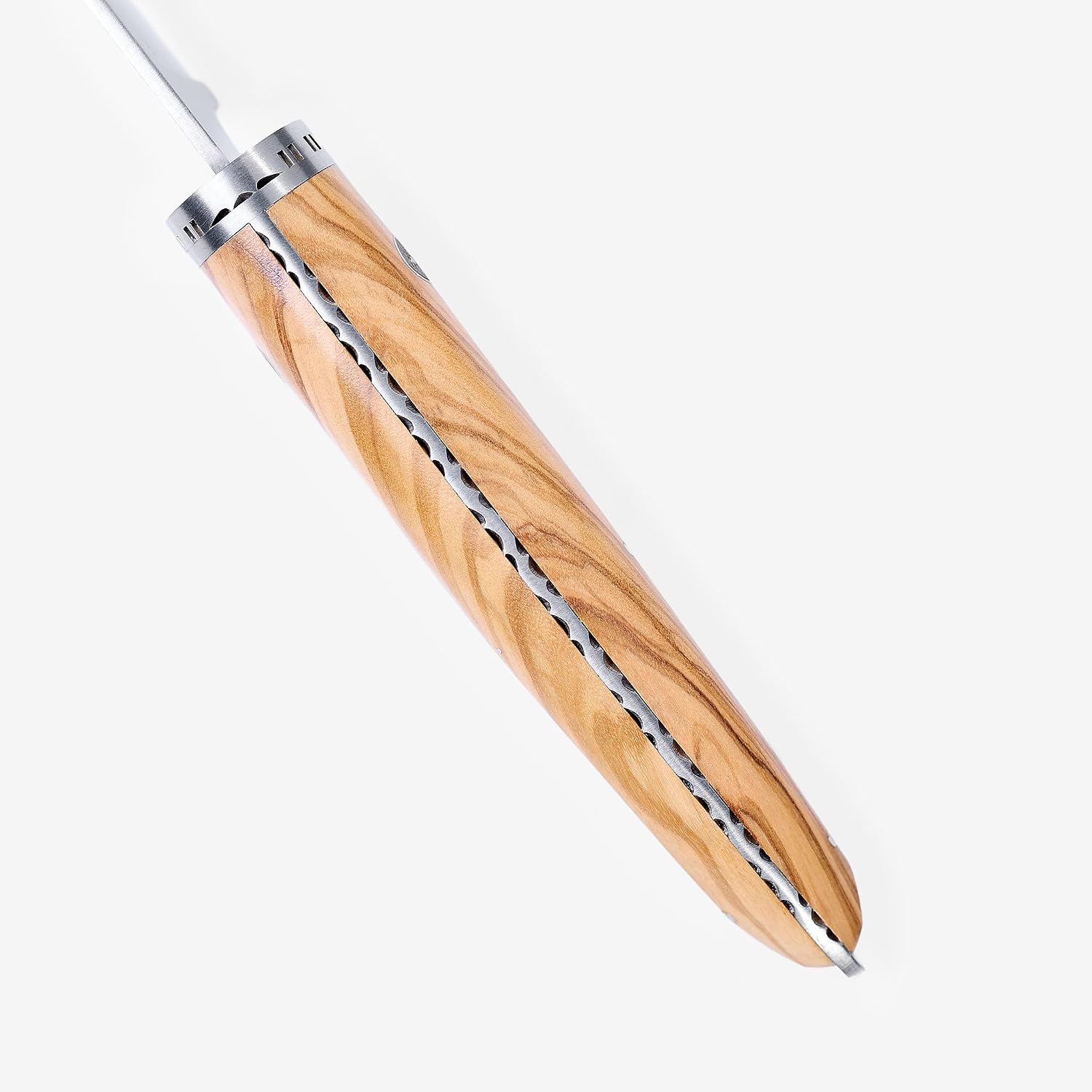Laguiole en Aubrac Cuisine Gourmet Stainless Fully Forged Steel Made In France Cook's Chef 's Knife With Olivewood Handle, 7-in / 17.8cm