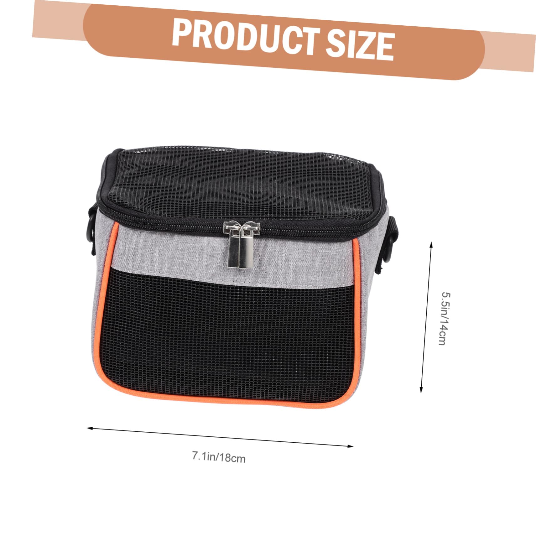 PEPLAYTAL Small Pet Carrier Bag for Hamster Lightweight Oxford Cloth Outdoor Travel Case Breathable Design for Small Animals for Hiking Shopping and Subways
