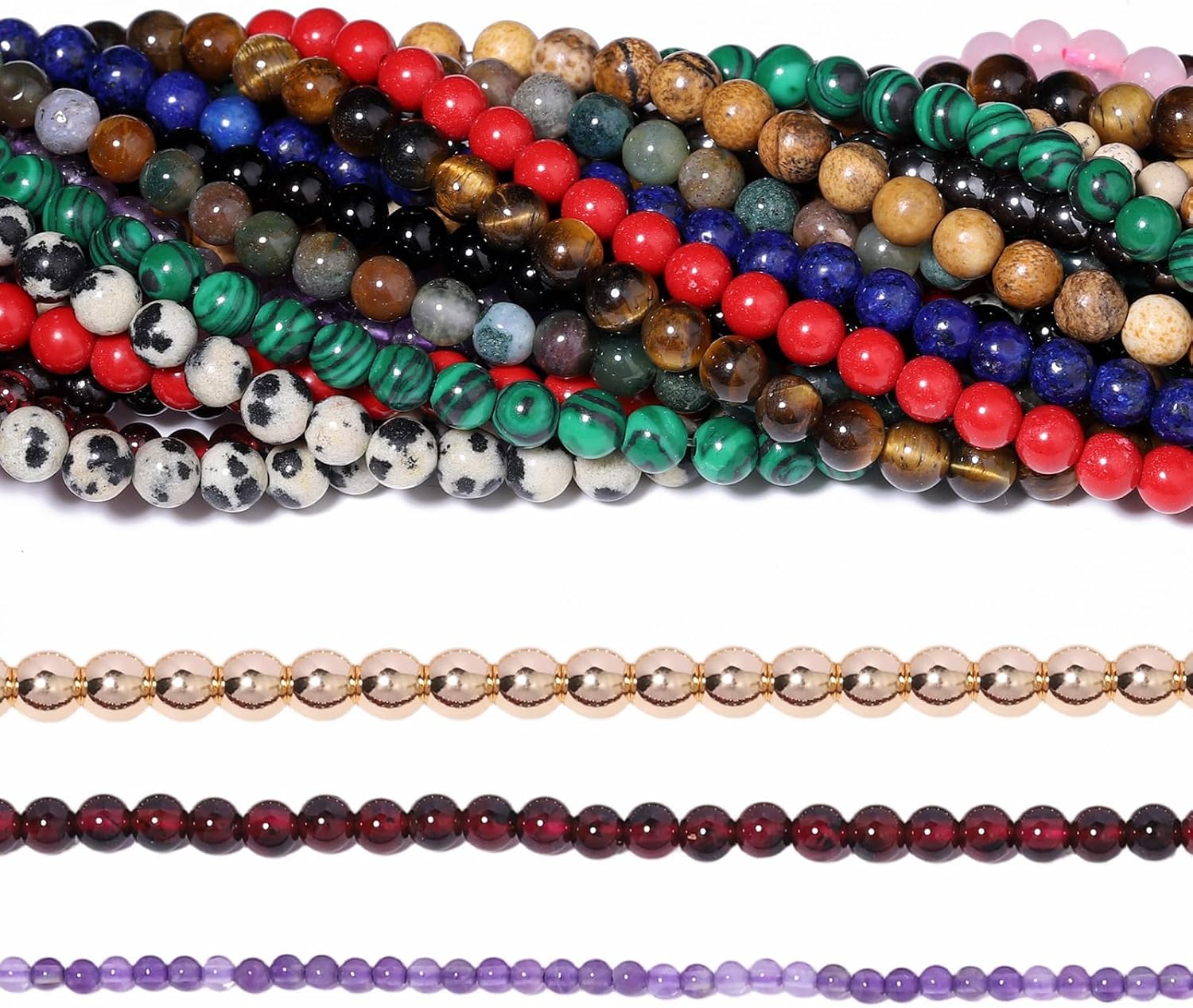 Songxi 120pcs 3mm Rose Quartz Natural Round Stone Beads for Jewelry Making, Smooth Loose Small Gemstone Beads for Bracelets Necklace, Chakra Stones with Energy Power - Image 3