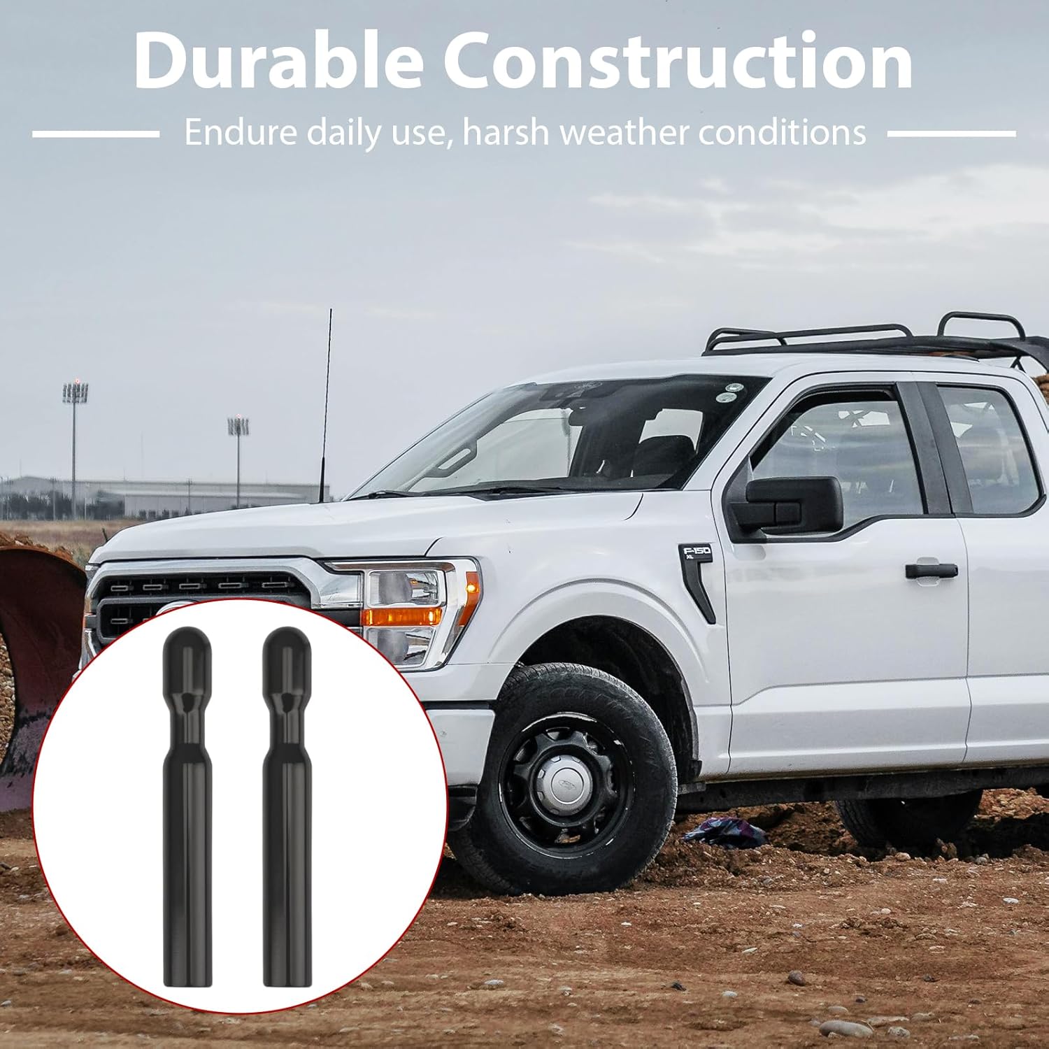 2 Pcs Car Doort Lock Knobs for Ford F150 Door Lock Pull Knob Bolt Pins Covers Replacement Parts F150 Accessories
