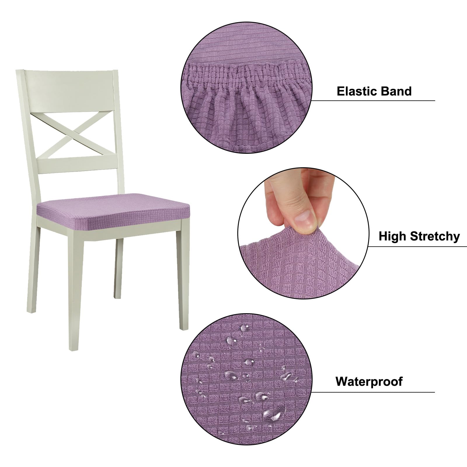 PATIKIL Chair Seat Covers Rectangle - Image 3