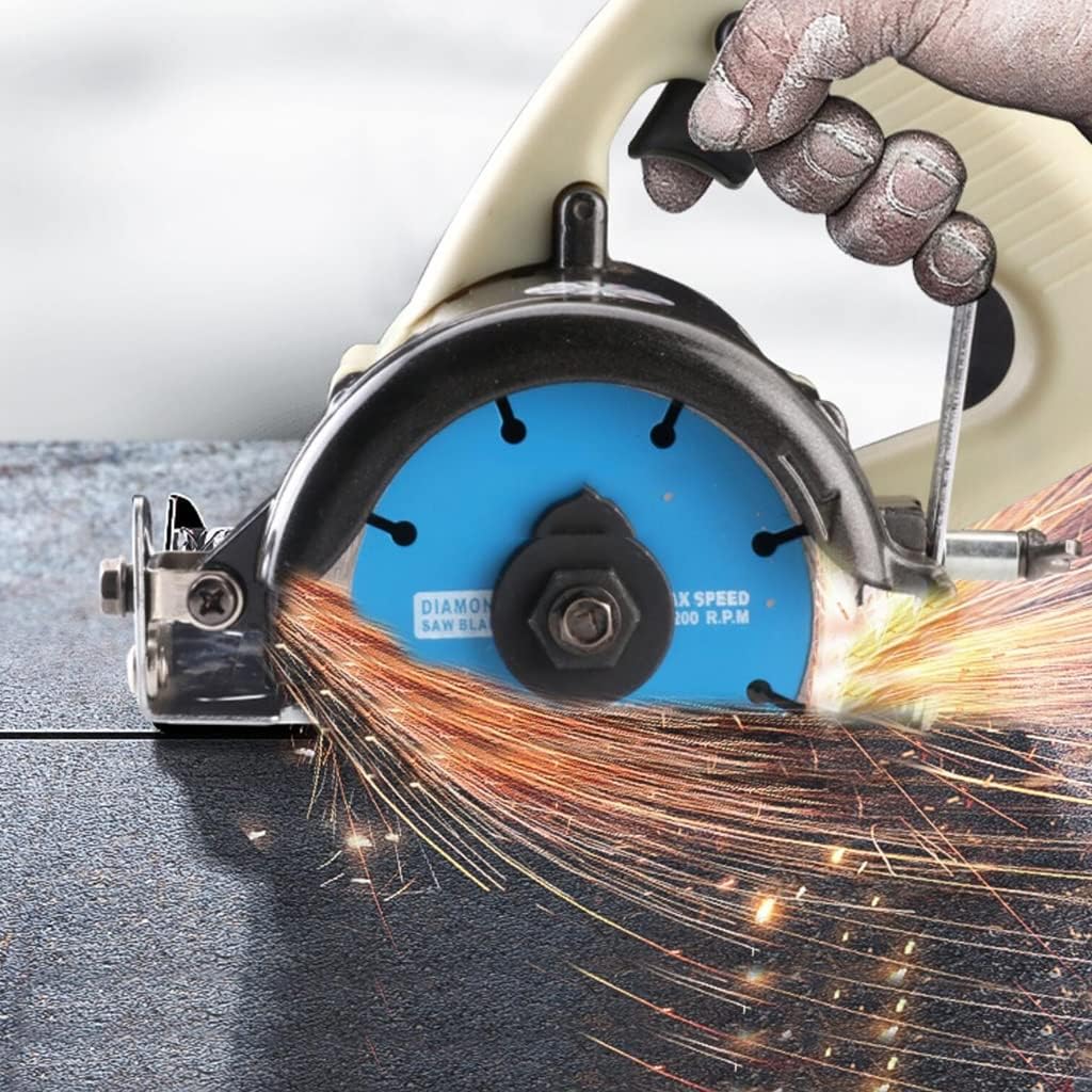 High Power Cutting Machine Multifunctional Industrial Grade Suitable For Stone, Steel, Wood Cutting With Carbon Brush And Wrench, Beige, XSCQ01