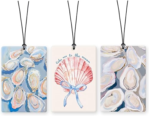 Miniatura 19 de Lacama Ambientador de Aire para Coche Retro Moderno con Guepardo 3 Piezas, Aromas para Coches con Lazo Negro Coquette, Labios con Estampado de