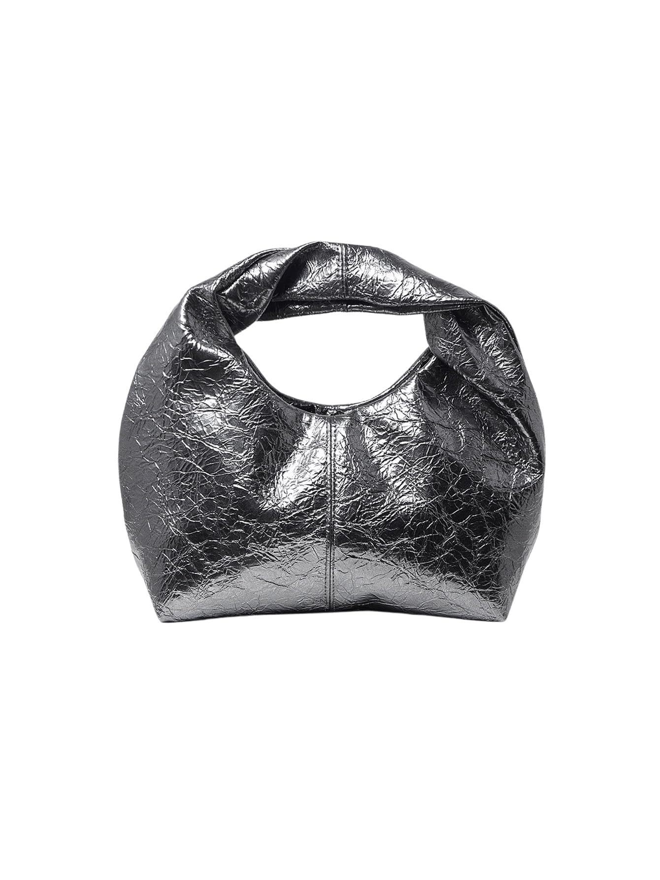 Verdusa Women's Ruched Hobo Mini Handbag Clutch Purse Dumpling Pouch Bag