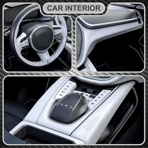 Miniatura 3 de Lypumso Rollo de vinilo de fibra de carbono 6D, película brillante para automóvil con tecnología de liberación de aire sin burbujas, decoración