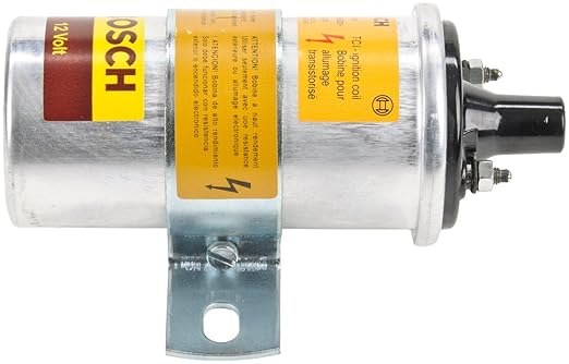 Bosch 0221122001 OEM Ignition Coil for Select 1969-91 BMW, Delorean, Maserati, Mercedes-Benz, Porsche, and Volvo Vehicles - 1 Pack
