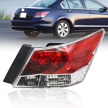 Fit for 2008-2012 Honda Accord Tail Light Assembly,Brake Lamp Rear Light for 2008 2009 2010 2011 2012 Accord 4 Door Sedan Replacement Right Passenger Side HO2801172 33500TA0A01