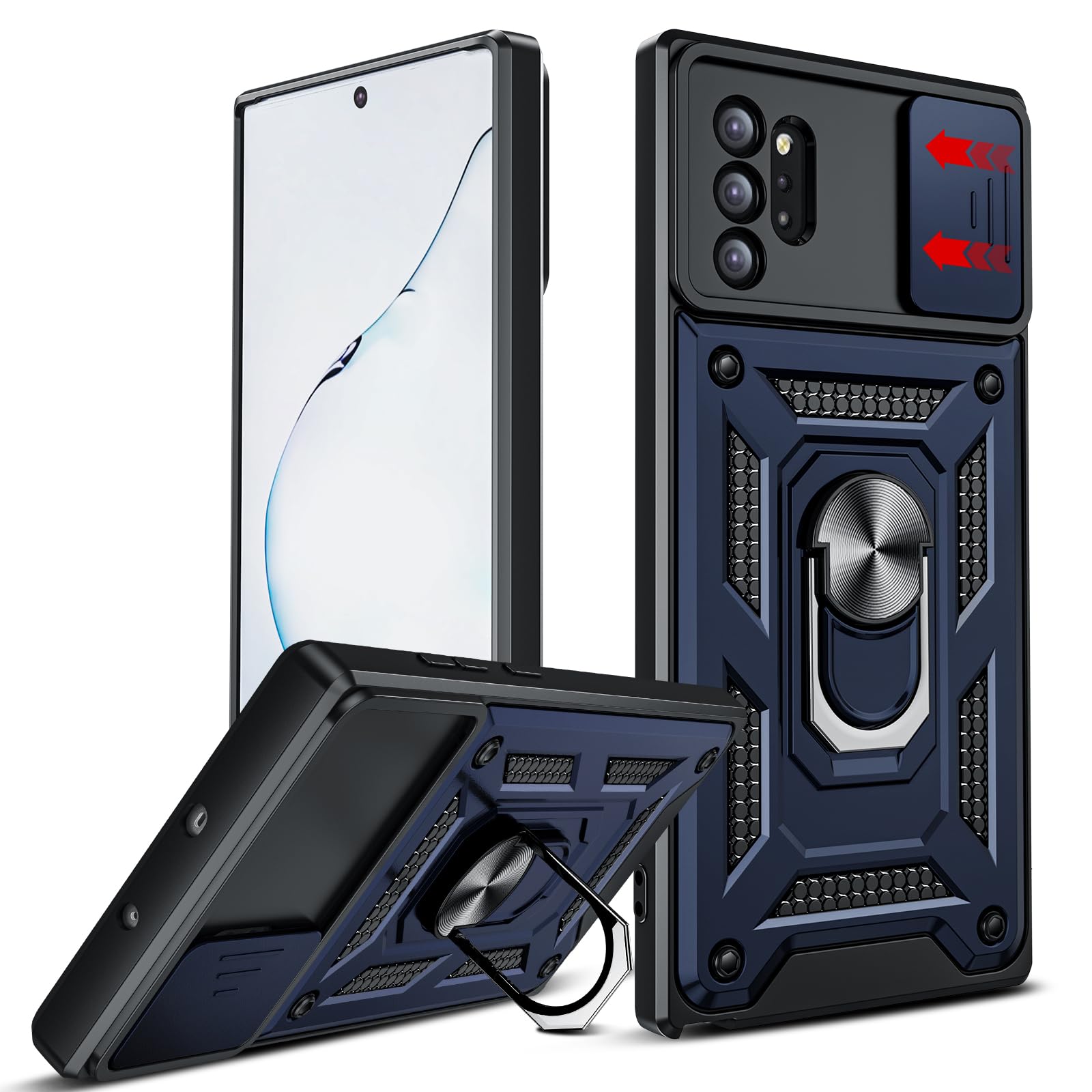 Protection intégrale Galaxy Note 10 Plus coque de protection bleue - 8