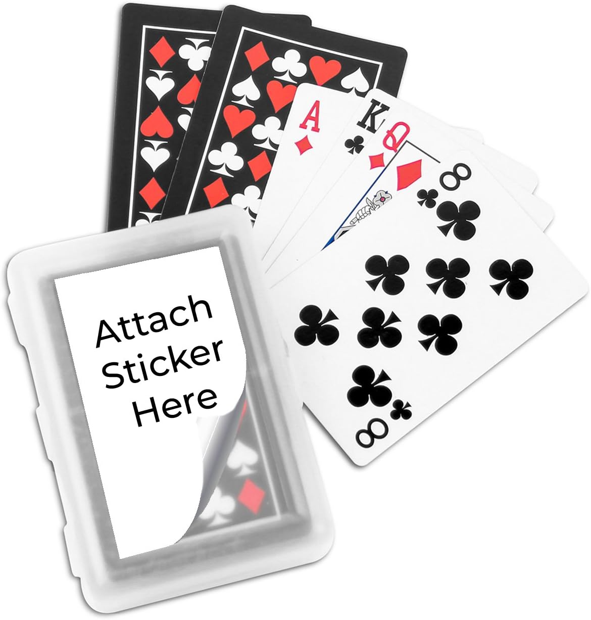 Personalized - Two of a Kind Personalized Playing Cards with Stickers - 24 pcs