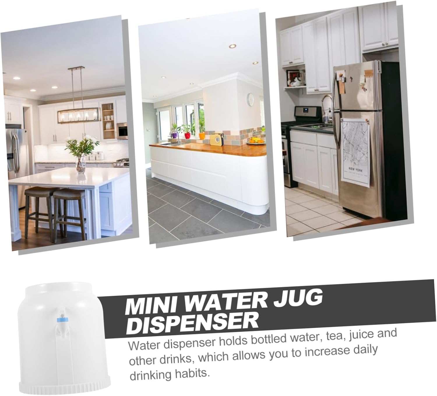 ORFOFE Cold Water Dispenser for Bottle Compact Countertop Water Cooler Support Holder Anti-Slip Design for Easy Use for Apartments Small Spaces Versatile