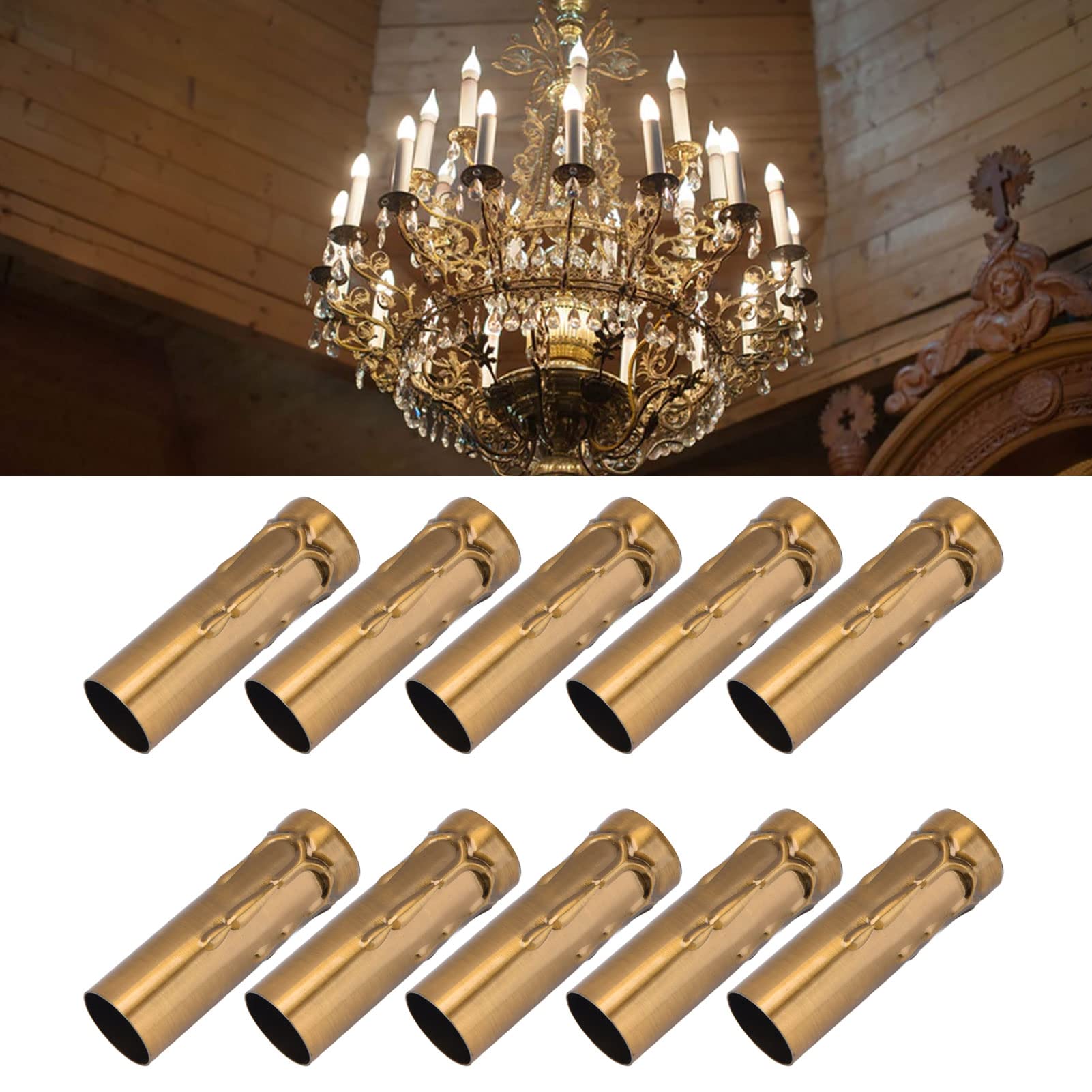 PATIKIL 3.5 Inch Tall Candle Covers Sleeves, 6Pcs Plastic E12 - Want It All