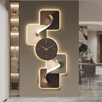 Mural Lamp Wall Light Landscape Painting 3D Mural Sconce Lamp Zen Light Metal Wall Decor Hanging Artwork Wall Art for Home Living Room Study Bedroom Entrance Foyer,01,50 * 100cm