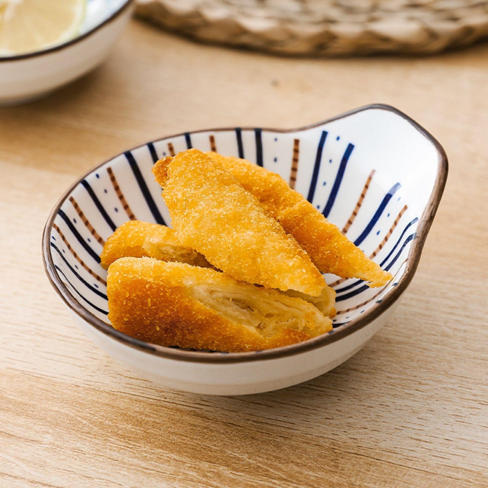 Amazon｜和食器 小皿 ソース/調味料皿 20個セット 和風和柄 白青