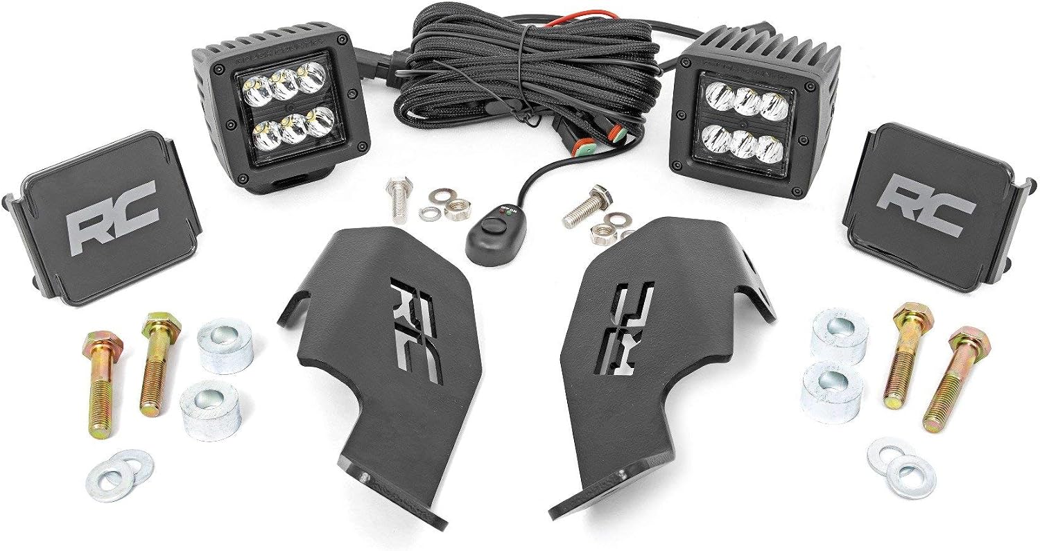 Rough Country 2" Black Series Lower Windshield Kit for Honda Talon - 92032