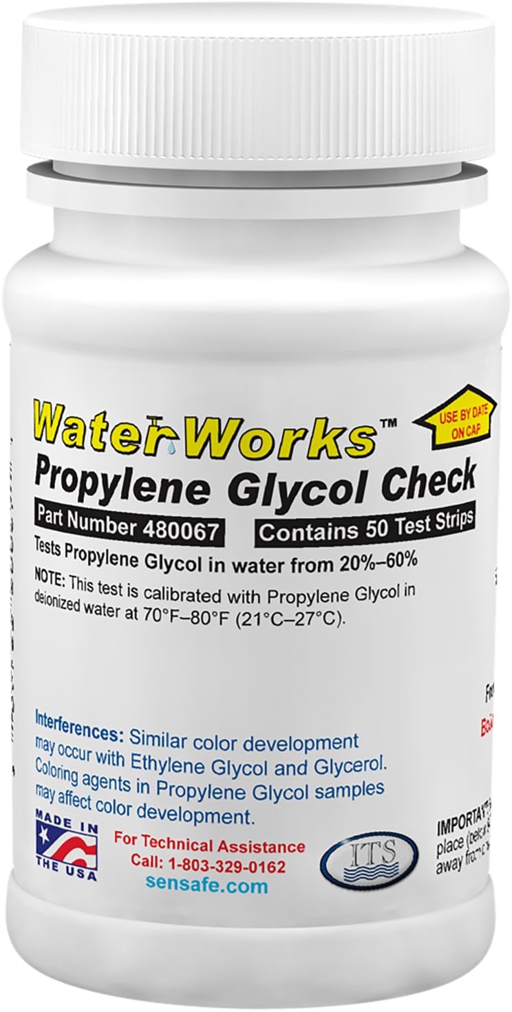 480067 WaterWorks Propylene Glycol Check Test Strips