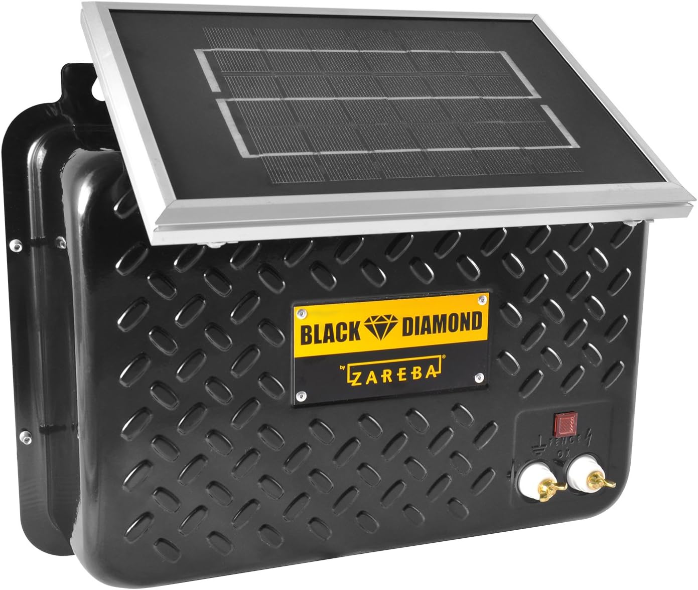 Zareba Energizer ESP6V-ZBD Diamond 15-Mile Solar-Powered Energizer – Low Impedance Electric Fence Charger