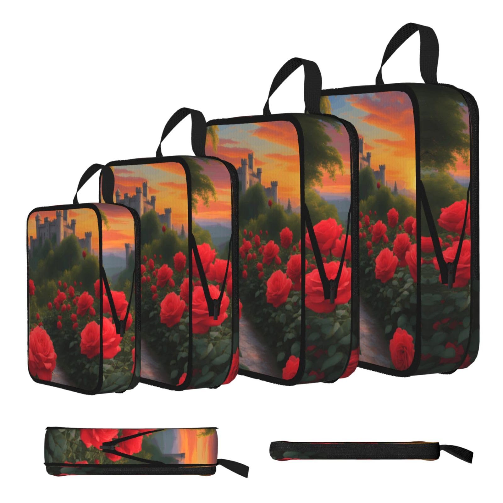 A beautiful castle Compression Packing Cubes 4 Piece Set