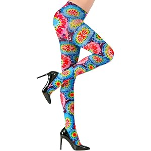 Collants Opaques Arc-en-Ciel Smiffys - Taille Unique