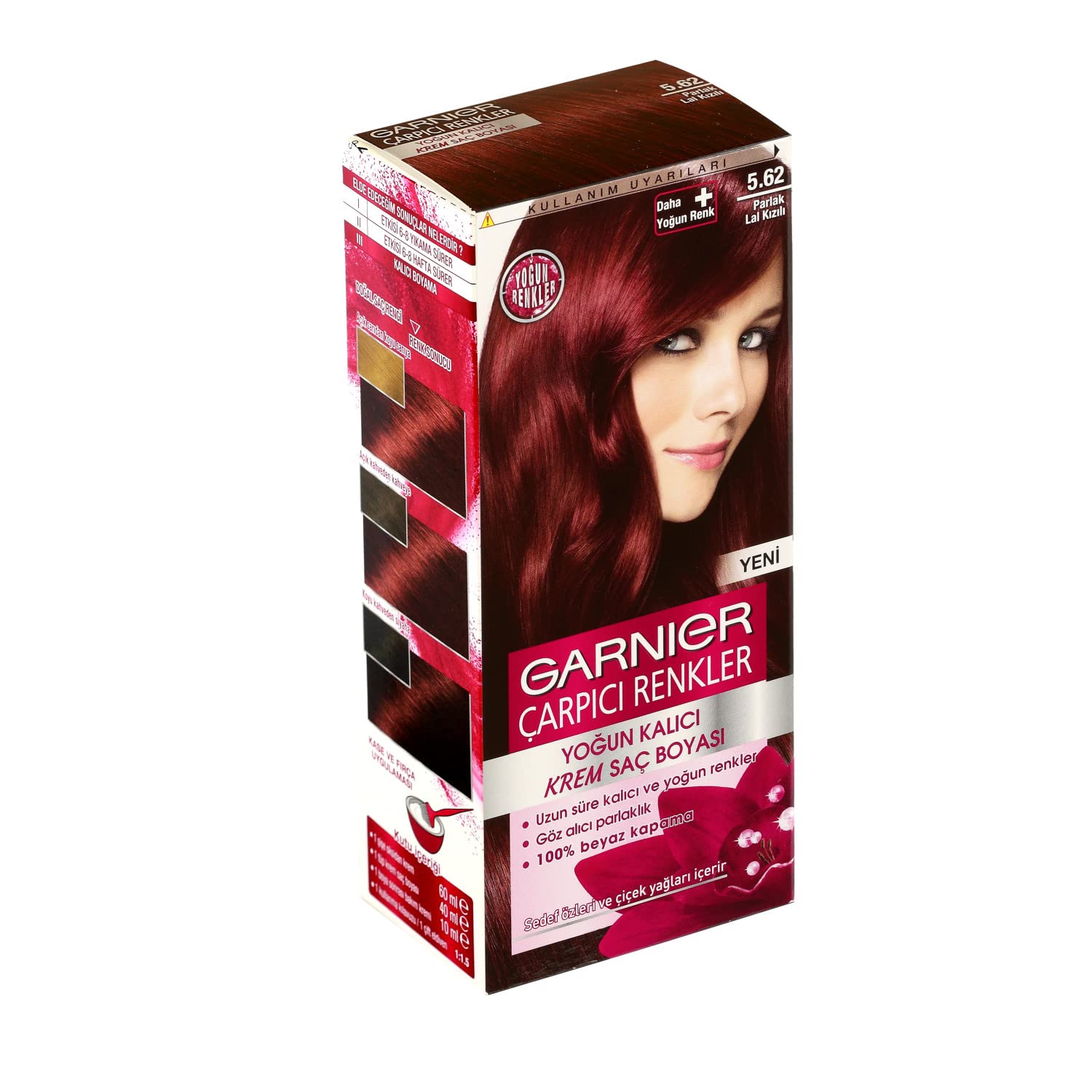 Garnier Çarpıcı Renkler Saç Boyası 5.62 Parlak Lal Kızılı