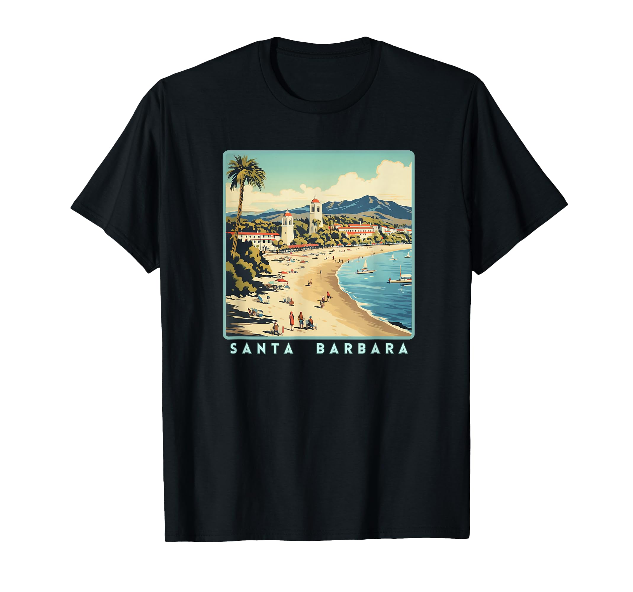 Retro Santa Barbara T-Shirt