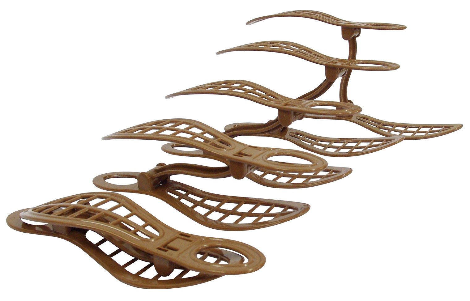 ??????????(SankoPlastic) Sanko Plastic Shoe Holder Shoe Keeper 10 Pcs Brown