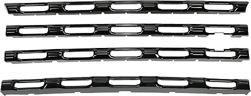 Miniatura 10 de HECASA Inserto de rejilla compatible con Chevy Silverado 25003500 HD 2020-2023 para camión, cromado, revestimiento de plástico plateado