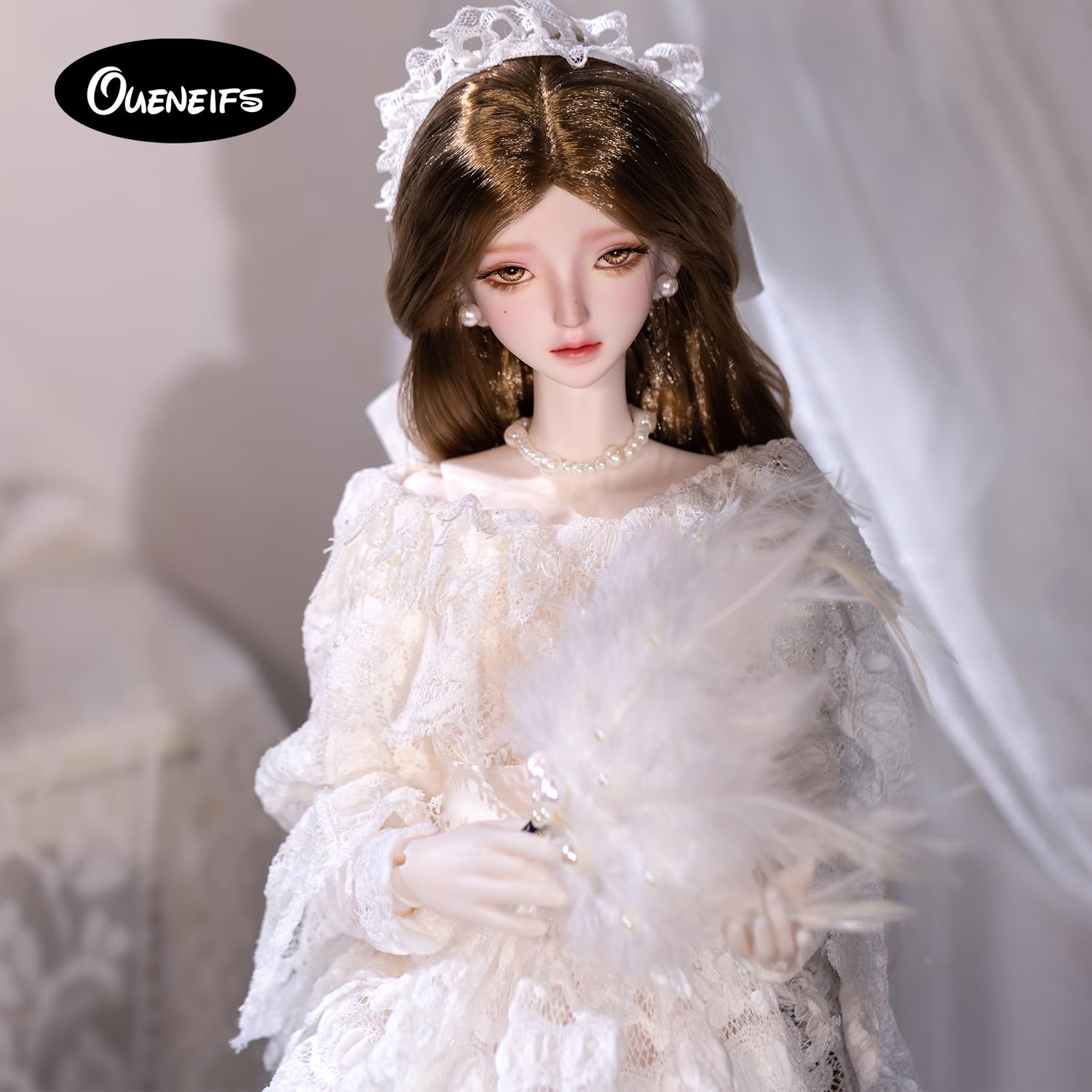 Oueneifs 1/4 Opalbjd Fullset A Bjd Puppe Harz Spielzeug für 15+ Jahre alt