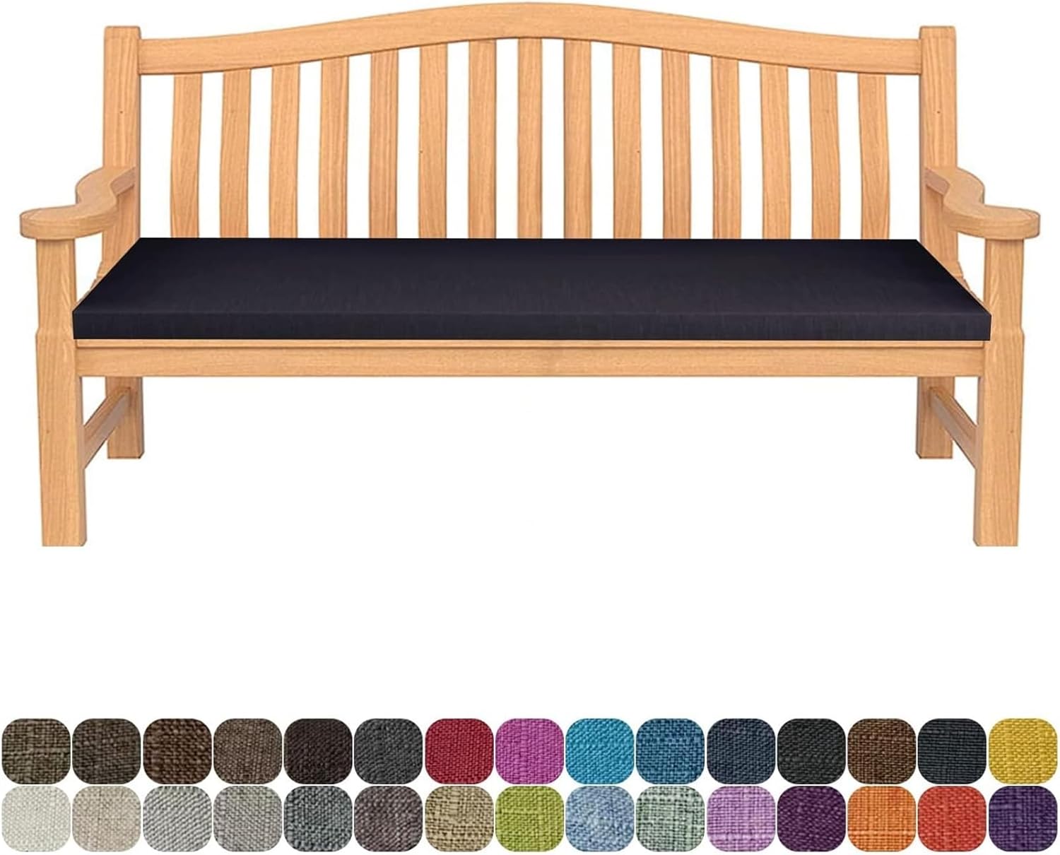 Bench Cushion - Outdoor/Indoor Patio Porch Swing Cushions, 48/40/50 x 12/14/16/18 inch Bay Window Seat Furniture Cushion Non-Slip with Zipper (Color : 8#, Size : 39x13x2in)
