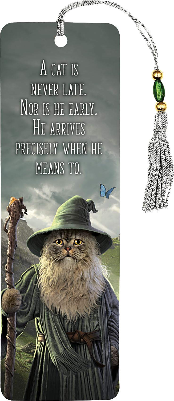 Beaded Catgalf Bookmark