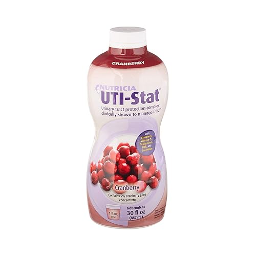 Nutricia - UTI-Stat Medical Food que proporciona 5 nutrientes clave para la salud del tracto urinario, sabor arándano, botella de 30 onzas líquidas