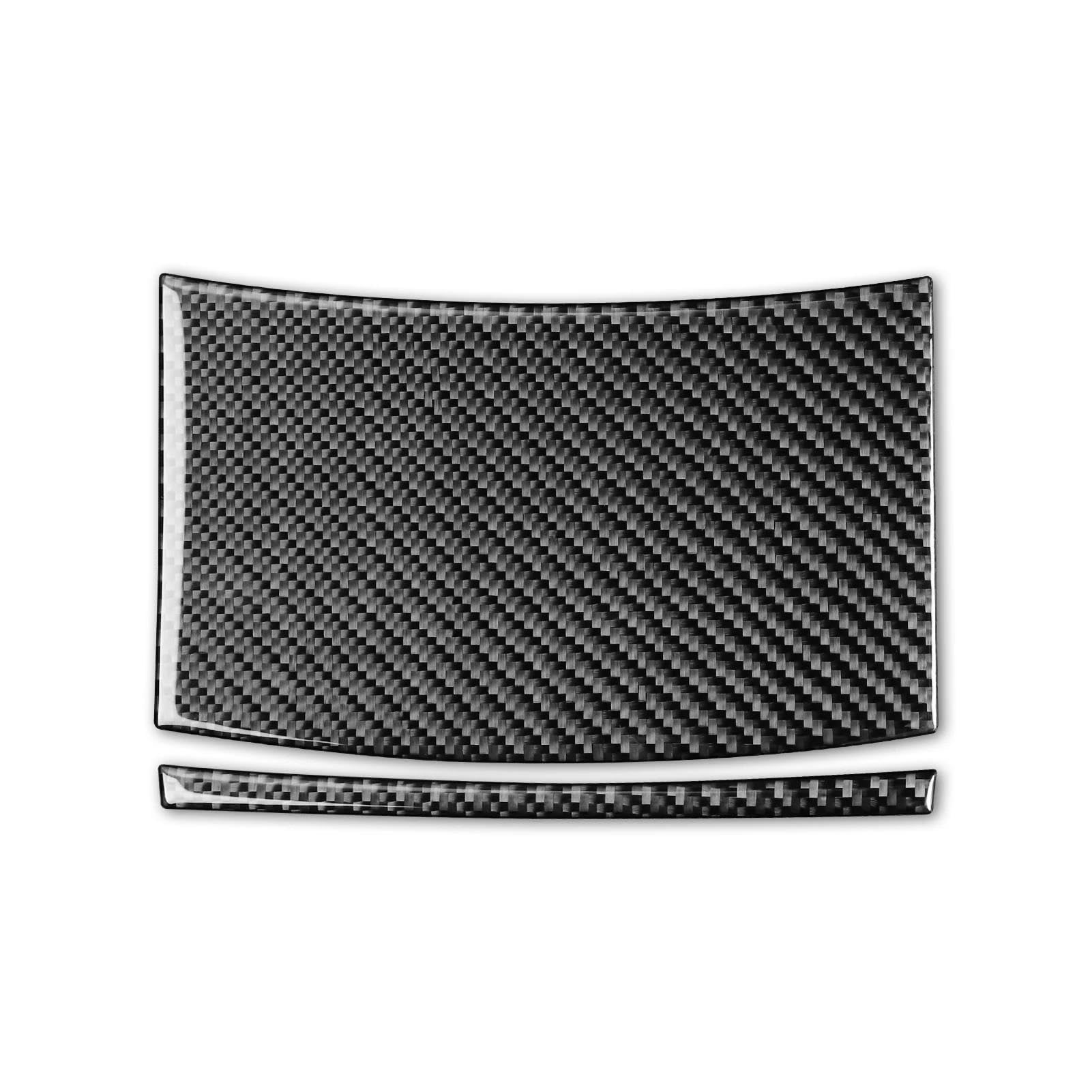 Car Interior Rear Outlet Cover Real Carbon Fiber Trim Sticker for Tesla Model X 2016-2020 S 2012-2020 Anti-dust